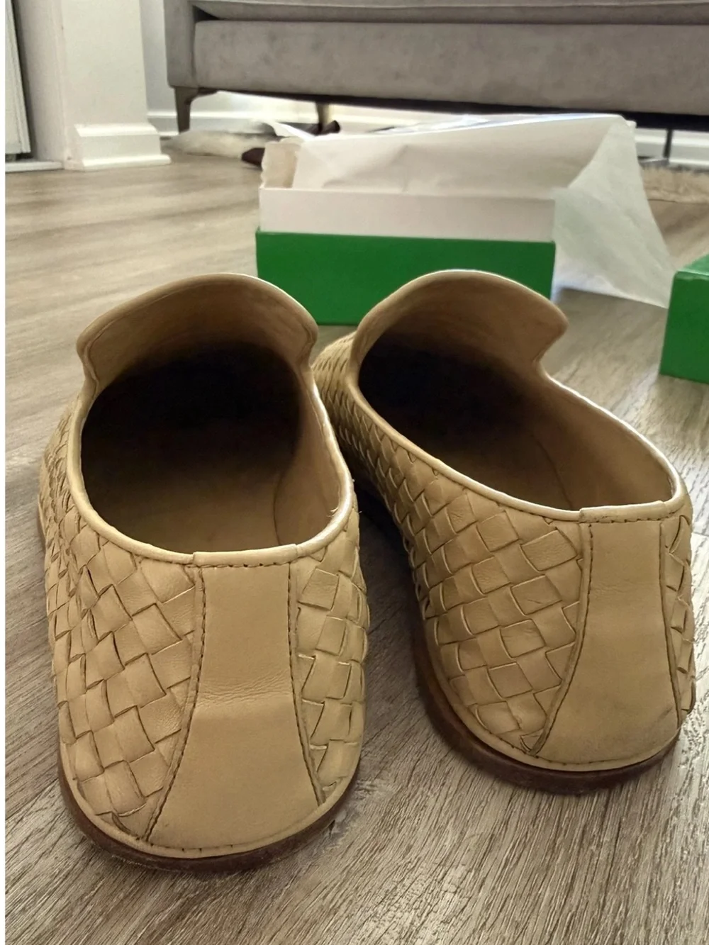Bottega Veneta Sunday Slipper Loafers in Cane Sugar